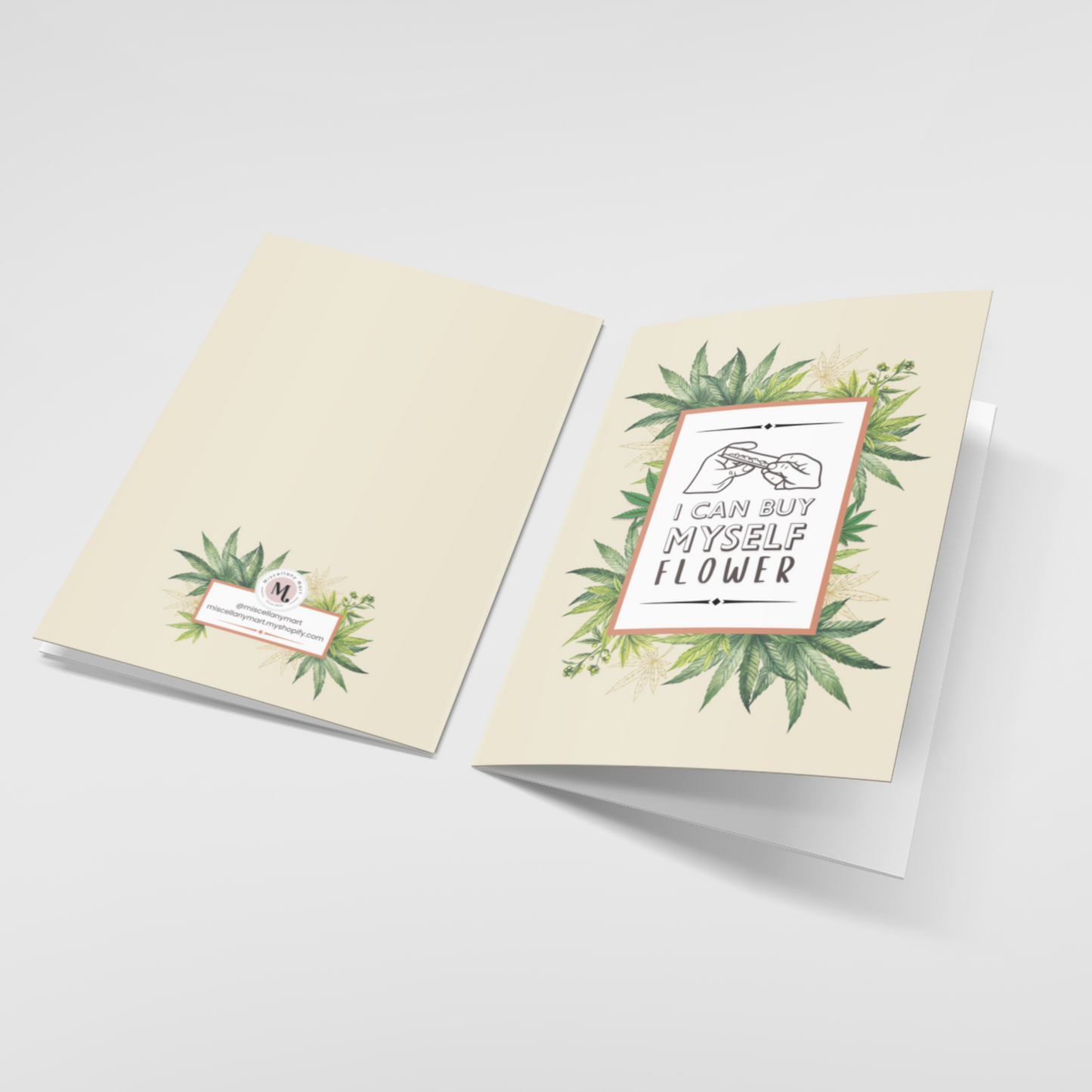 I Can Buy Myself Flower 5x7 Greeting Card