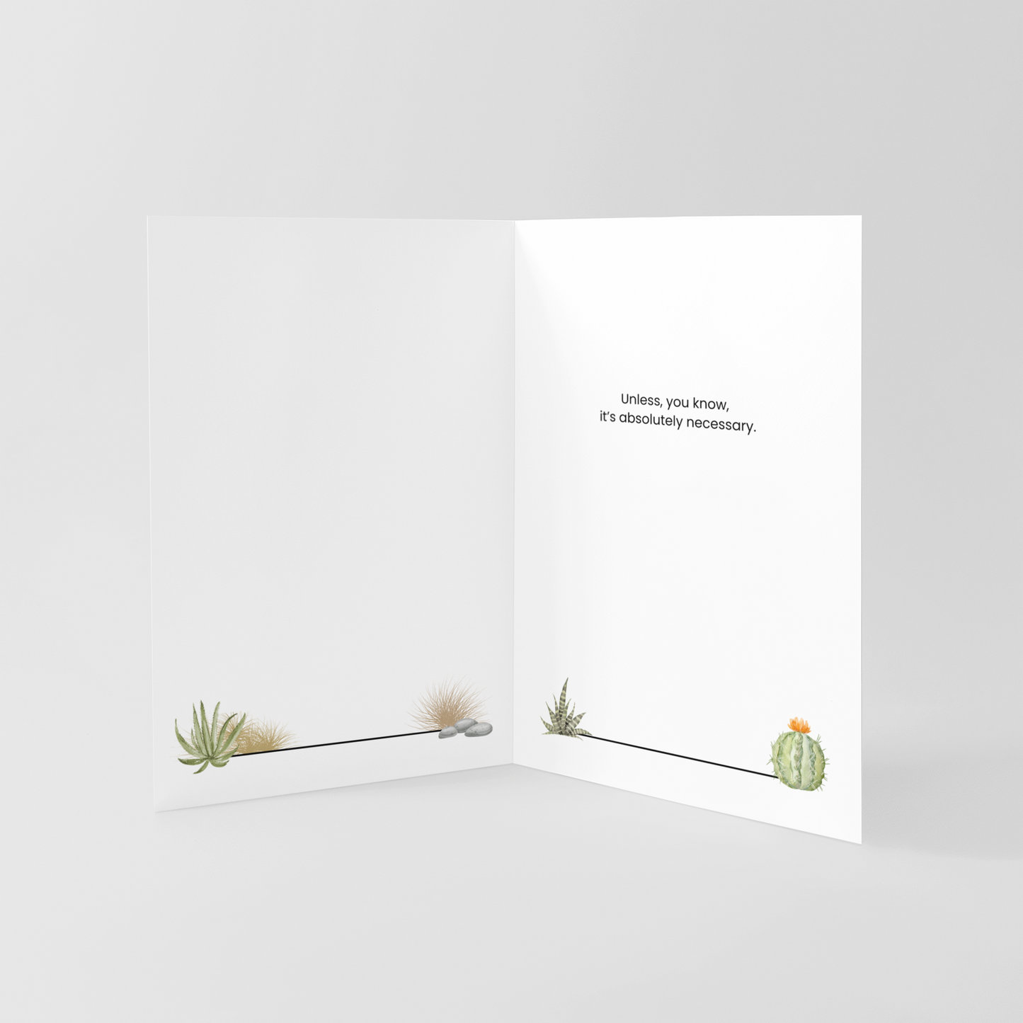 Don't Be a Prick 5x7 Greeting Card