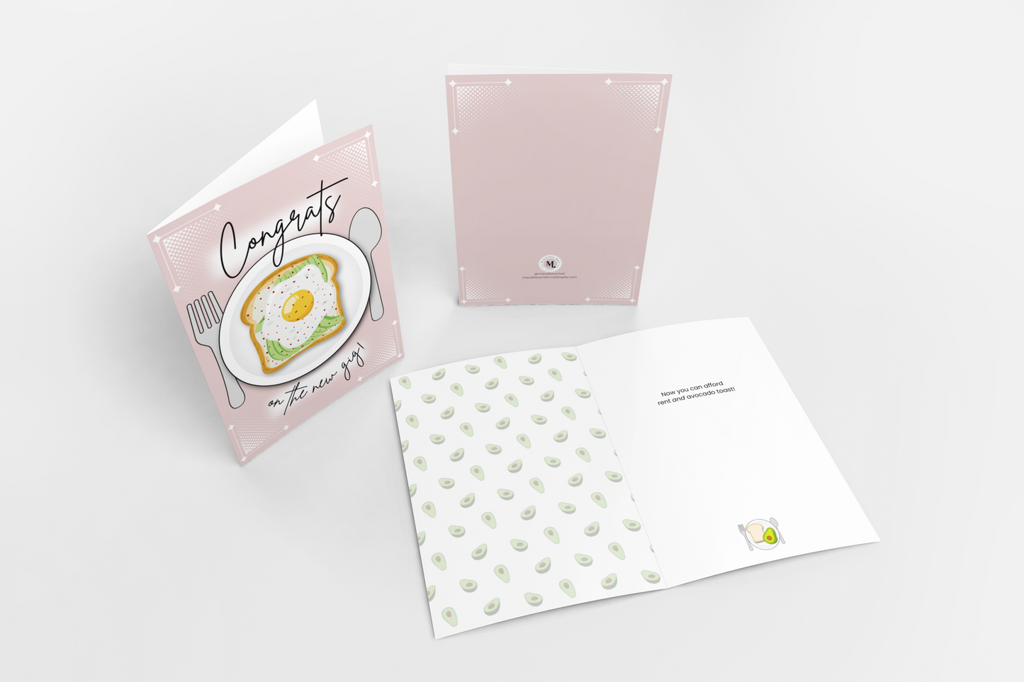 Avocado Dreams 5x7 Greeting Card