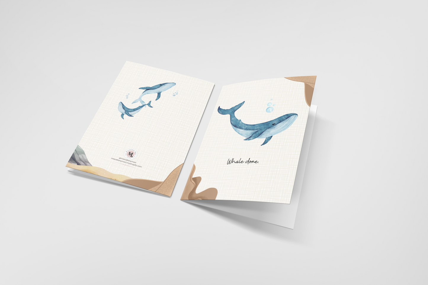 Whale Done 5x7 Greeting Card