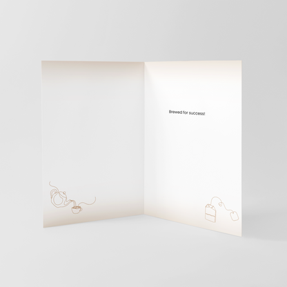 Brewed for Success 5x7 Greeting Card
