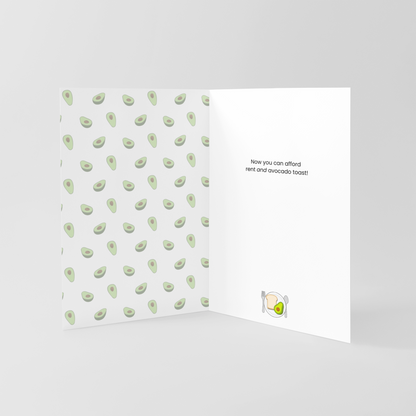 Avocado Dreams 5x7 Greeting Card