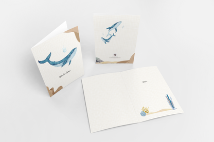 Whale Done 5x7 Greeting Card
